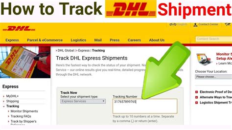 dhl tracking number tracking.